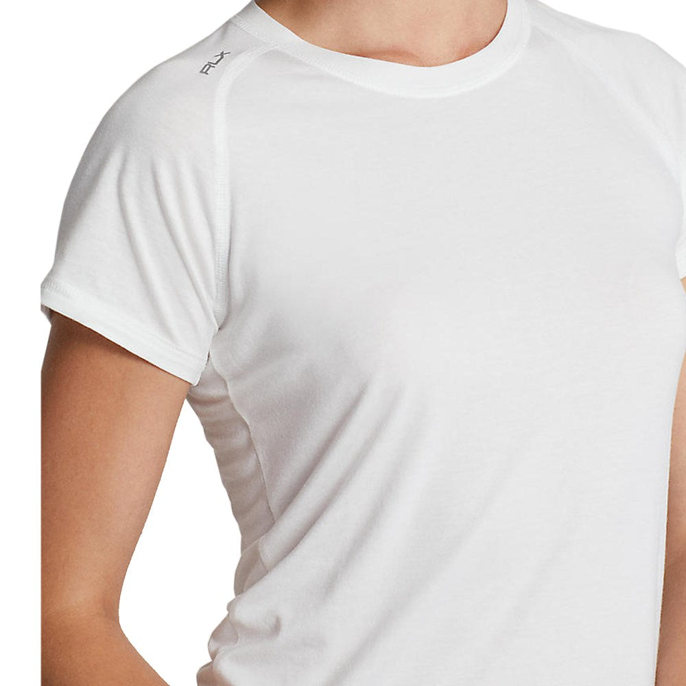 RLX Ralph Lauren Women's Stretch Crew Tee - Pure White