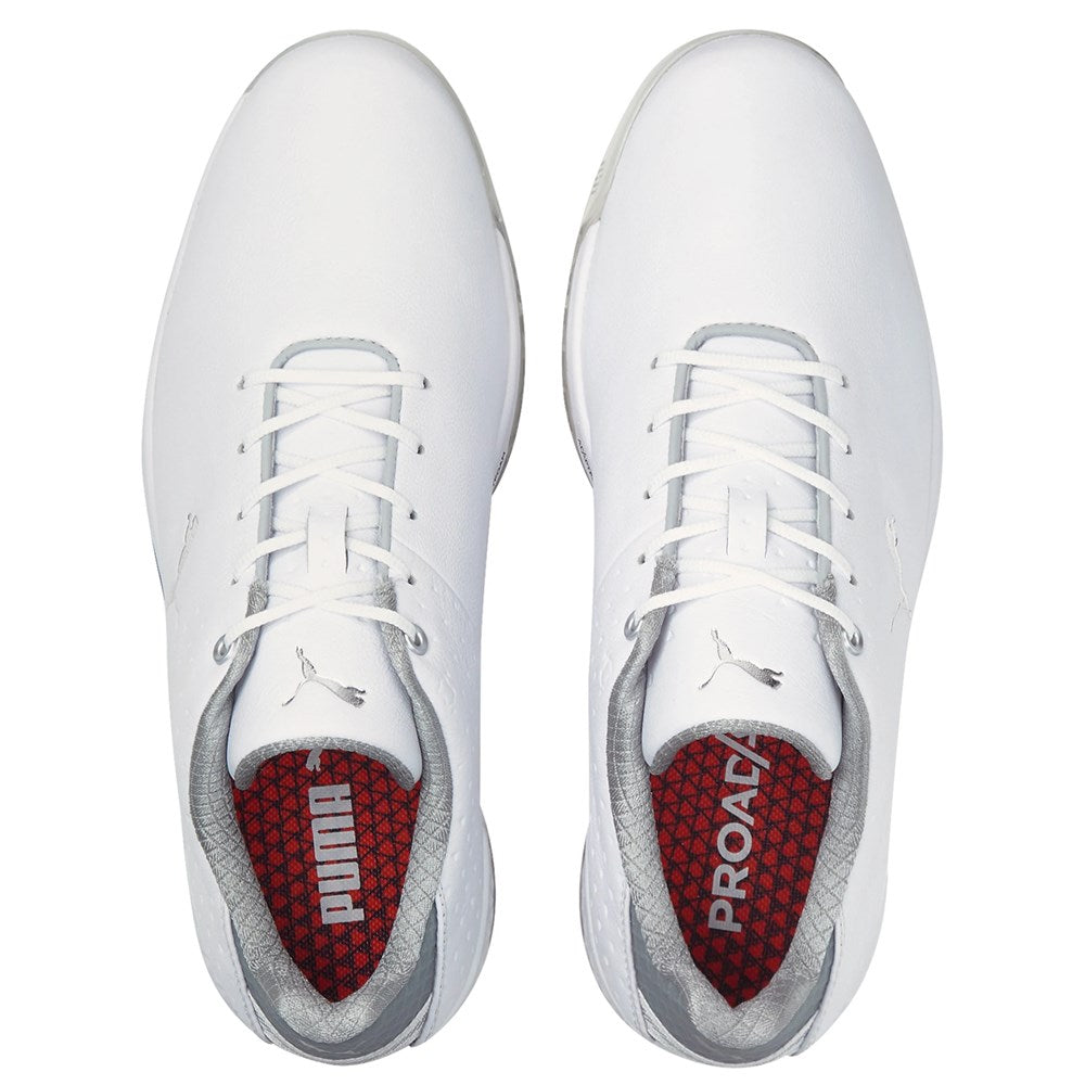 Puma Proadapt AlphaCat Leather Golf Shoes - Puma White/Puma Silver