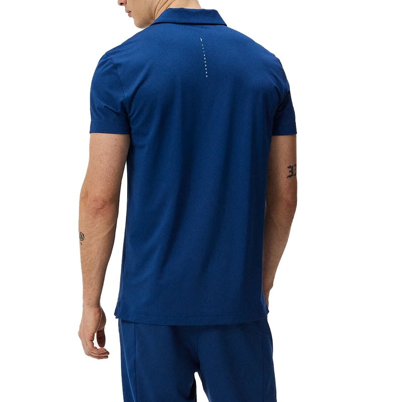 J.Lindeberg Juke Regular Fit Polo Golf Shirt - Estate Blue