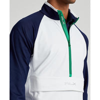 Rlx Ralph Lauren Stretch Jersey halvzip tröjor - Ren vit/fransk marin