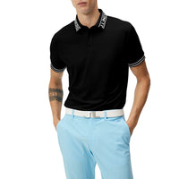 J.Lindeberg Austin Regular Fit Golf Polo Shirt - Black