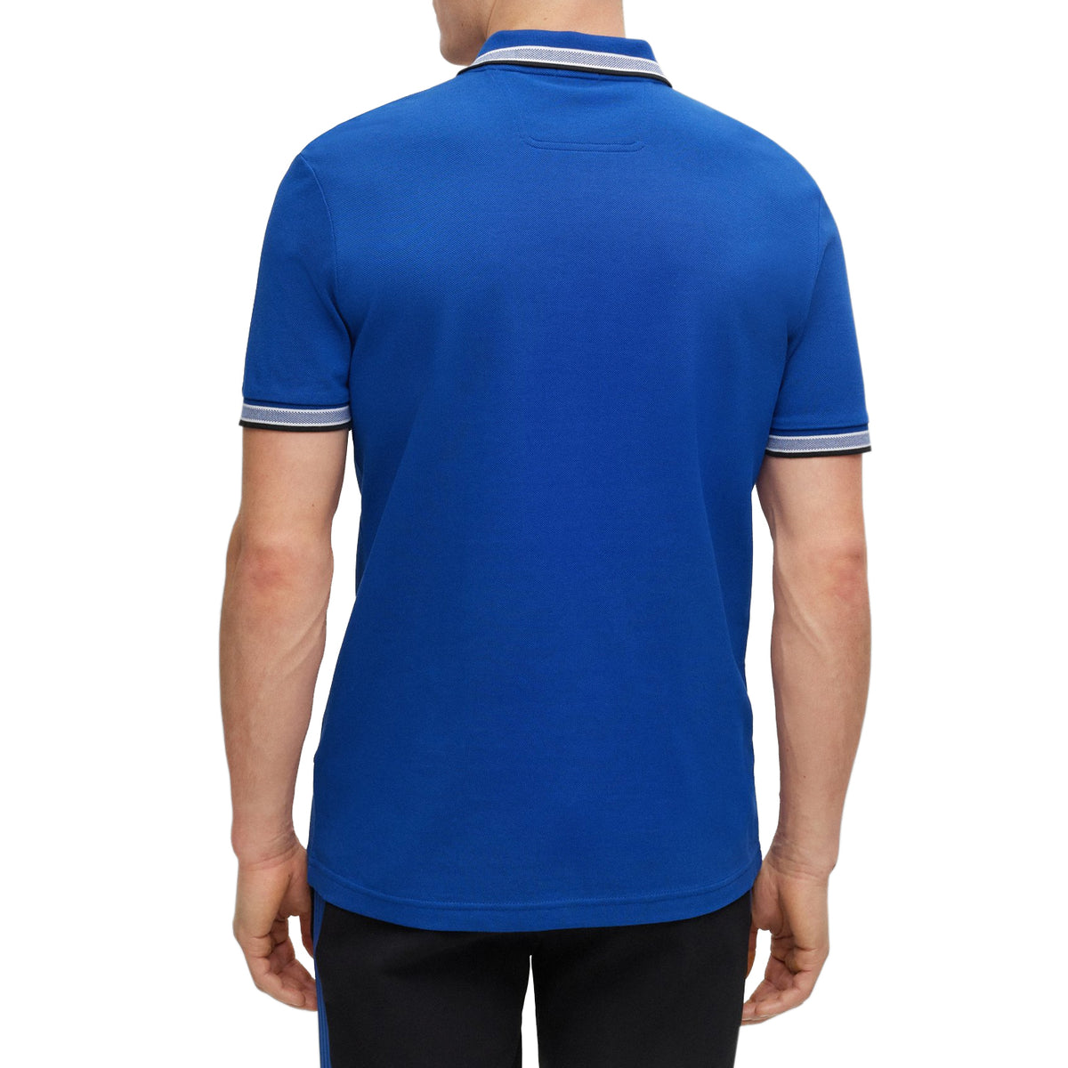 BOSS Paddy Cotton Pique Polo - Medium Blue