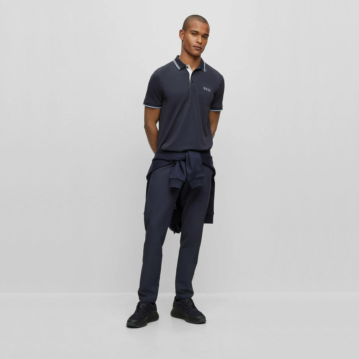 BOSS Paddy Pro Golf Polo Shirt - Dark Blue