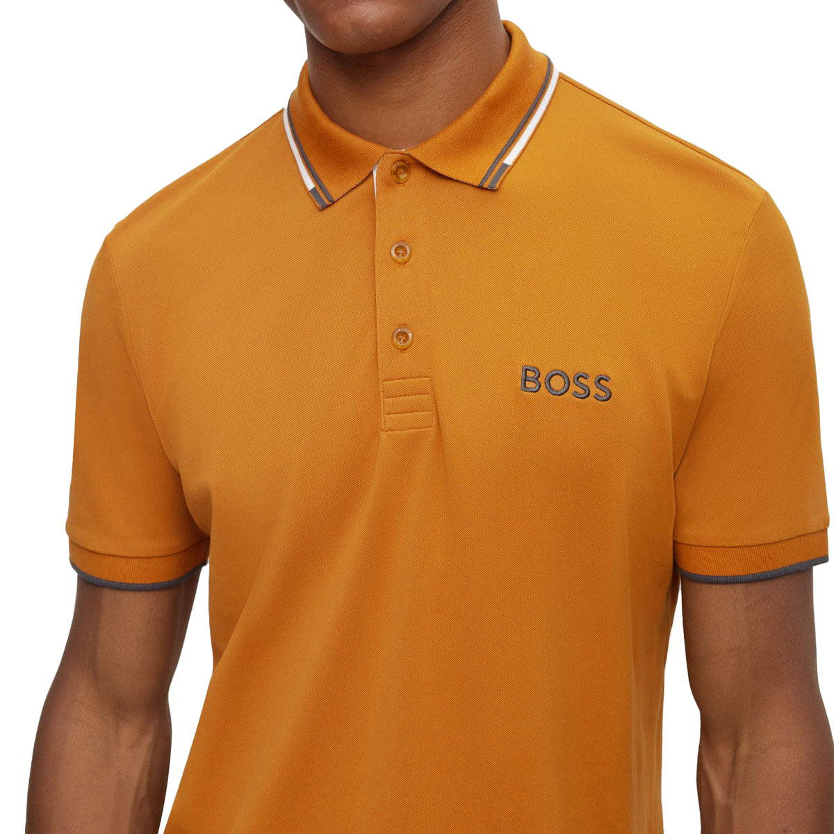 BOSS Paddy Pro Golf Polo Shirt - Dark Yellow