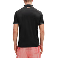 BOSS Paul Pro Slim Fit Golf Polo Shirt - Black