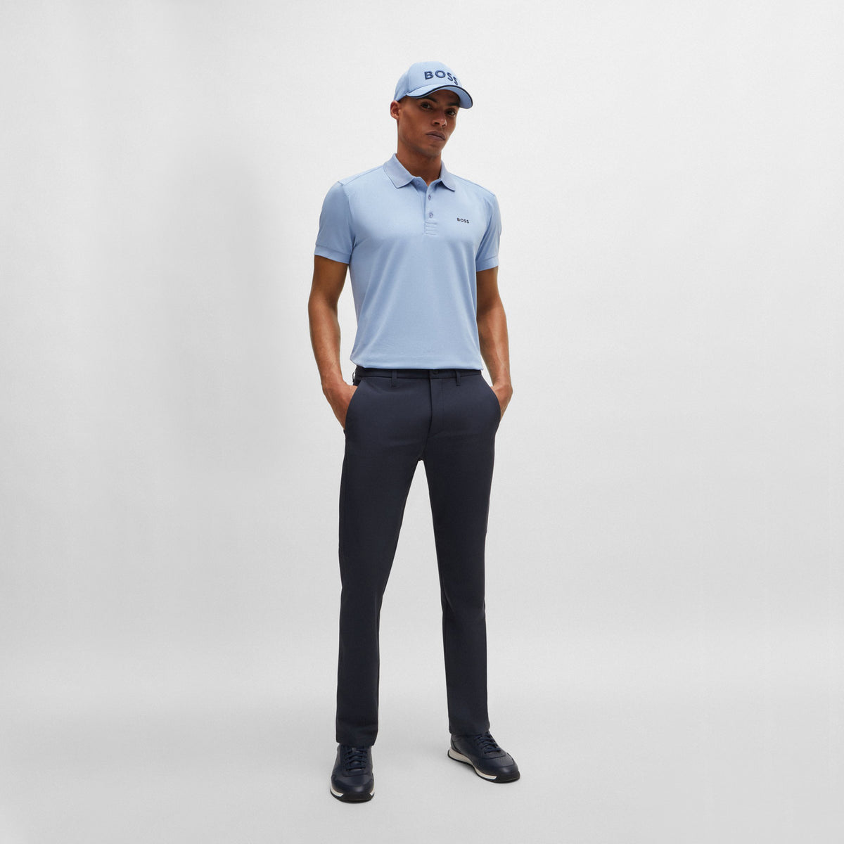 Boss Communter Slim Fit Golf Chino - Navy