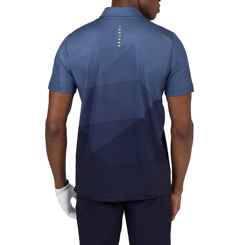 Castore Geo Gradient tryckt golfpoloskjorta - Navy