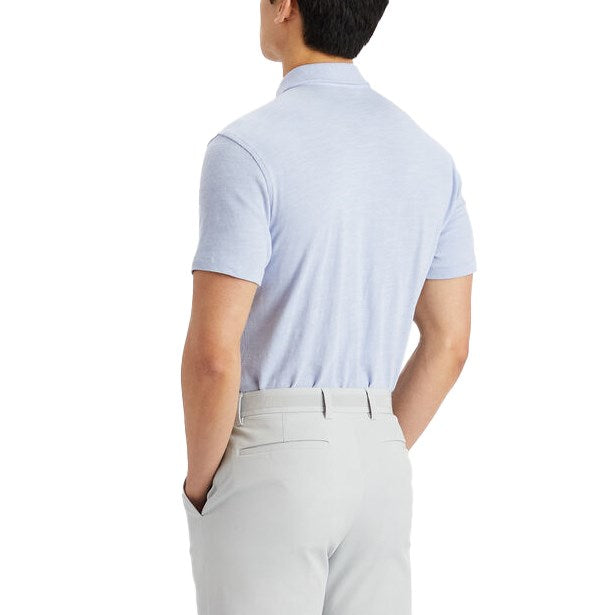 G/Fore Clubhouse Cotton Tailored Fit Golf Polo Shirt - Ice Blue