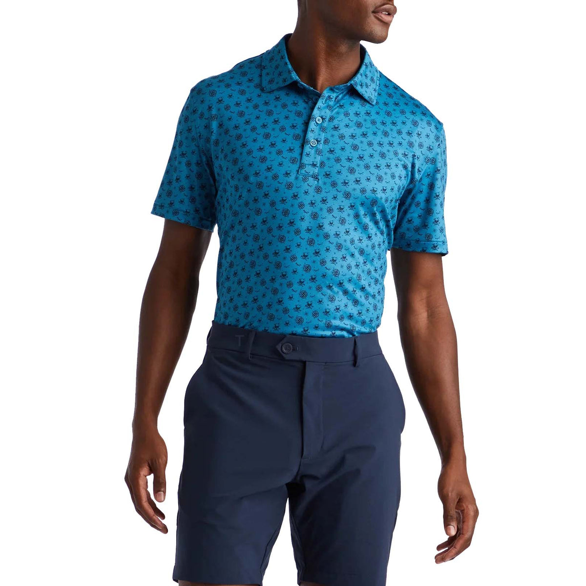 G/Fore Skull & T's Tech Golf Shirt - Bensin