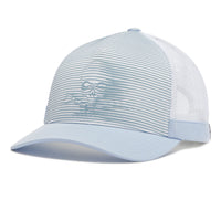 G/Fore Striped Skull Trucker Golf Hat - Drizzil