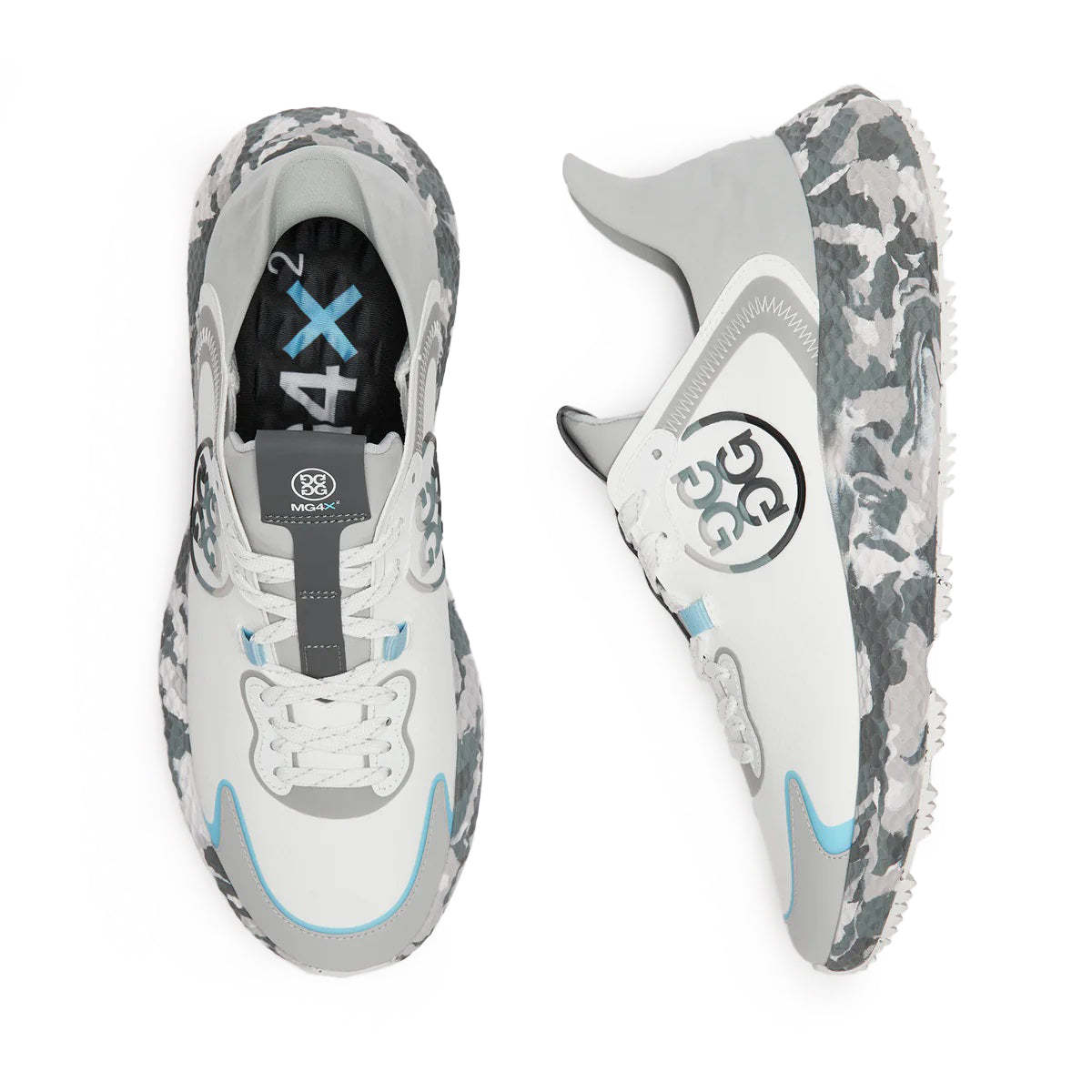 G/ Fore MG4X2 Golf Cross Trainer Shoes - Grey Camo/ Powder