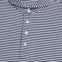 G/Fore Feeder Stripe Tech Jersey Golf Shirt - Twilight