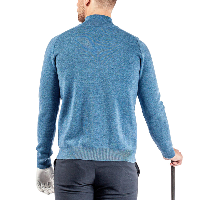 Galvin Green Chester Merino 1/4 golftröja - Blue Melange