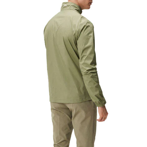 J.Lindeberg Ash Light Packable Water Repellent Golf Jacket - Oil Green