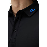 J.Lindeberg KV Regular Fit Golf Polo Shirt - Black