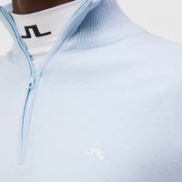 J.Lindeberg Kian 1/4 Zip Merino Golf Knit - Skyway