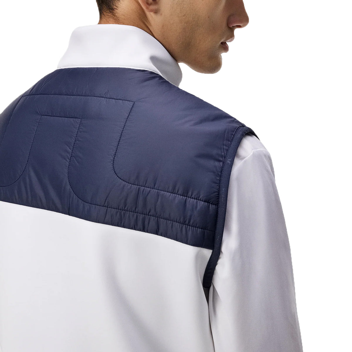 J.Lindeberg Martino Quilt Hybrid Golf Vest - JL Navy