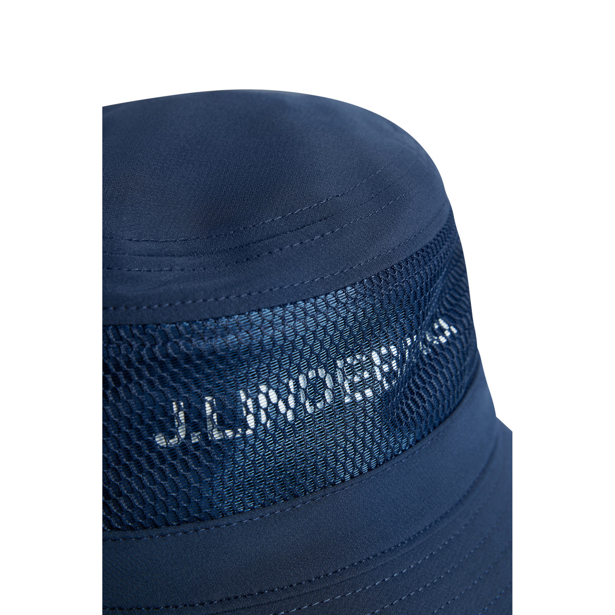 J.Lindeberg Denver Stripe Golf Bucket Hat - JL Navy