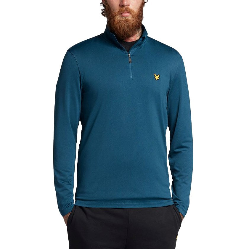 Lyle & Scott Golf Golf Stretch Midlayer - Petrol