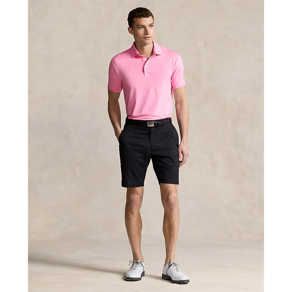 RLX Ralph Lauren Solid Airflow Performance Polo  - Pink Flamingo