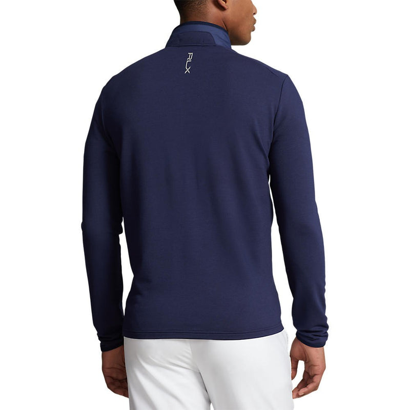 RLX Ralph Lauren Cool Wool Full Zip Golf Jacket - French Navy