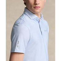 RLX Ralph Lauren Printed Lightweight Airflow Performance Polo - Office Blue Tee Time