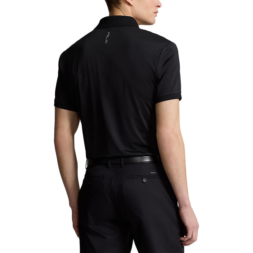 RLX Ralph Lauren Solid Airflow Performance Polo  - Black