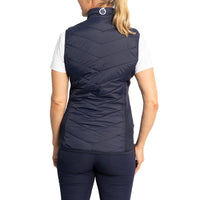 Sunderland Women's Tania Padded Stretch Panel Performance Golf Gilet - Navy