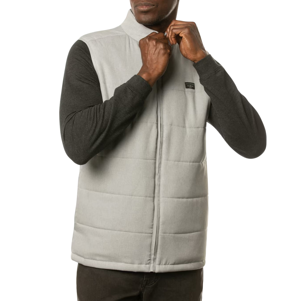 Travis Mathew Interlude Puffer Golf Vest - Heather Sleet