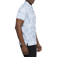 Travis Mathew Sea Journey Golf Polo Shirt - Ash Blue