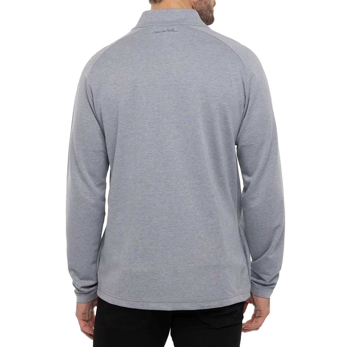 Travis Mathew Upgraded Golf Quarter Zip - Heather Grey