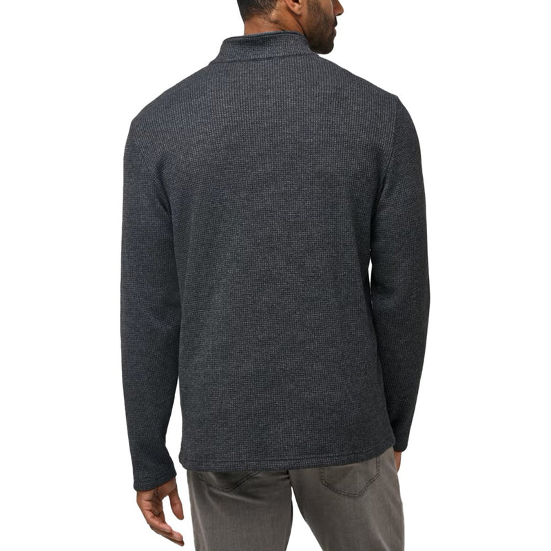 Travis Mathew Last Sunset Golf 1/4 Zip Mid-Layer - Heather Dark Grey