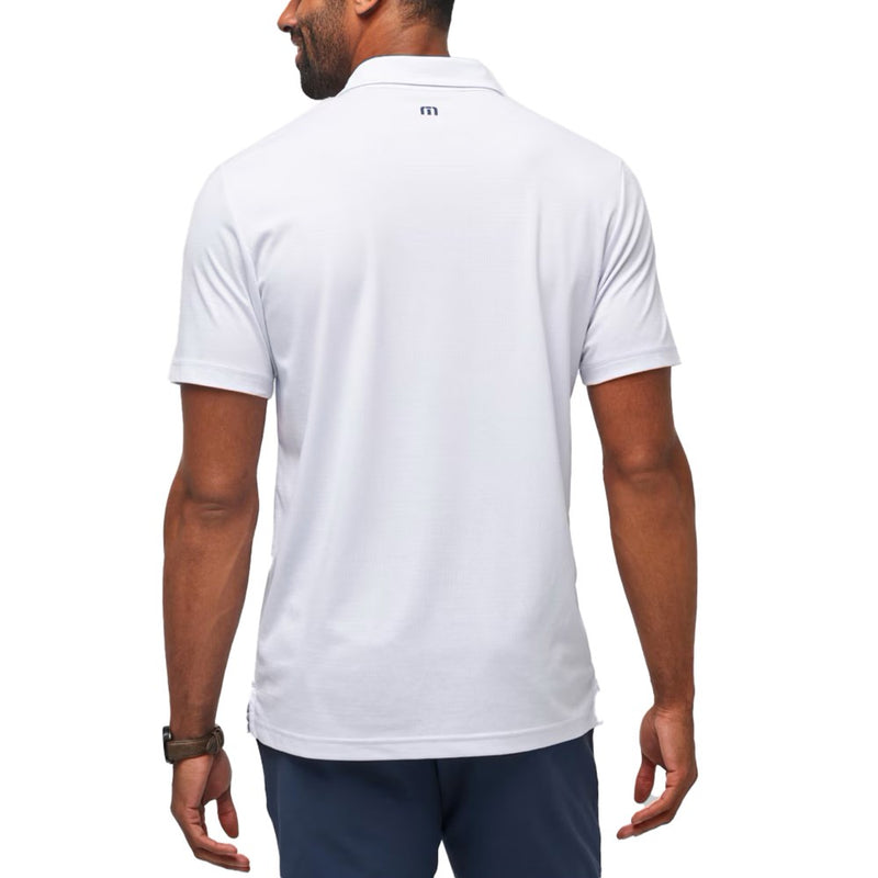 Travis Mathew Sand Shaker Golf Polo Shirt - White