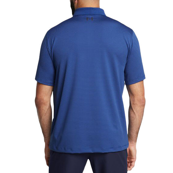 Under Armour Performance 3.0 Stripe Golf Polo Shirt - Tech Blue/Horizon Blue