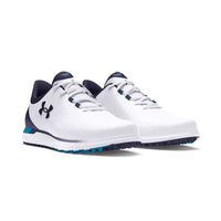 Under Armour Drive Fade Spikeless Golf Shoes - White/Capri