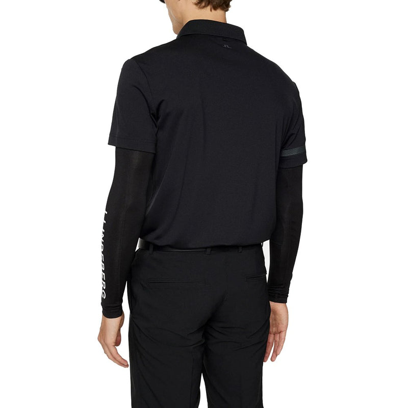 J.Lindeberg Heath Regular Fit Golf Polo Shirt - Black