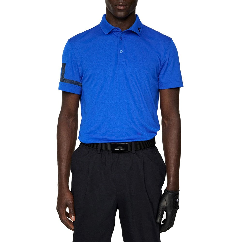 J.Lindeberg Heath Regular Fit Golf Polo Shirt - Club Blue