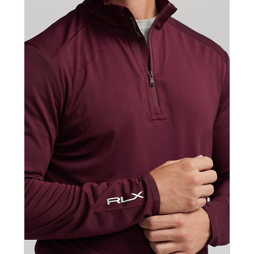 RLX Ralph Lauren Jacquard Golf Pullover - Harvard Wine