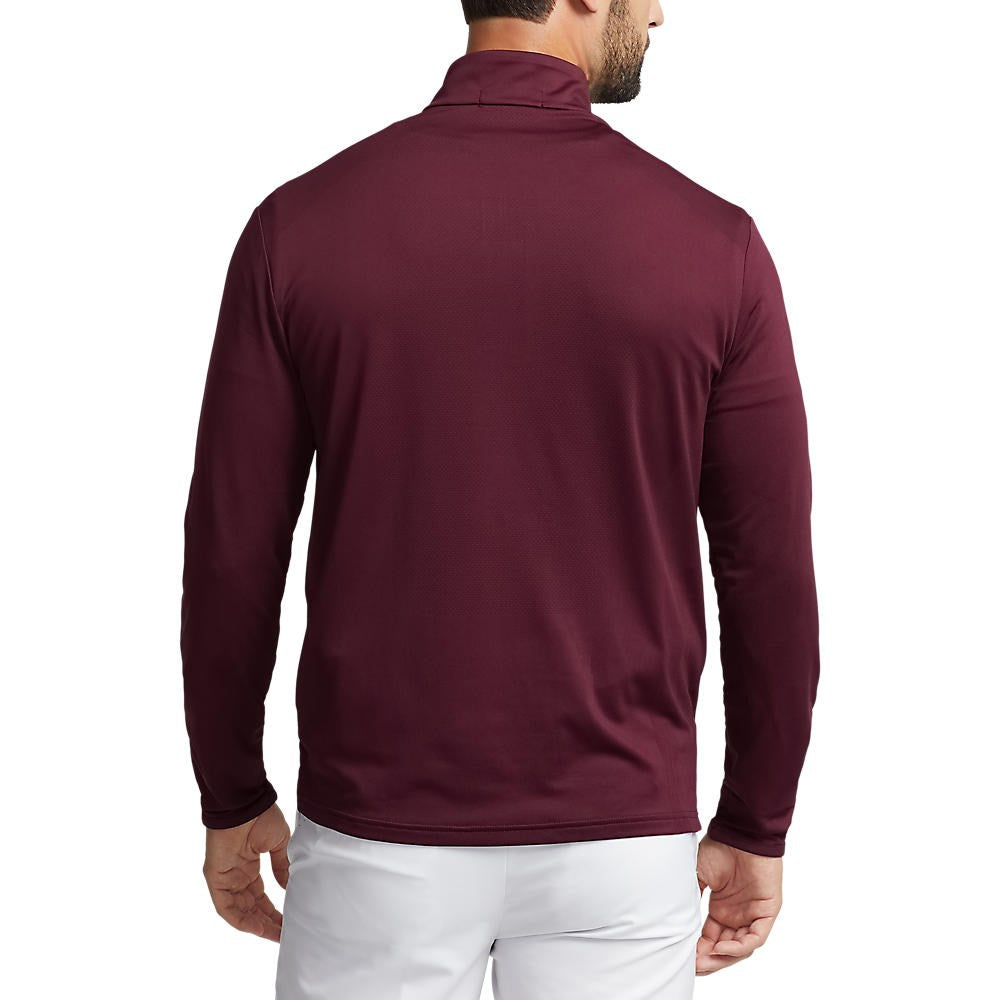 RLX Ralph Lauren Jacquard Golf Pullover - Harvard Wine