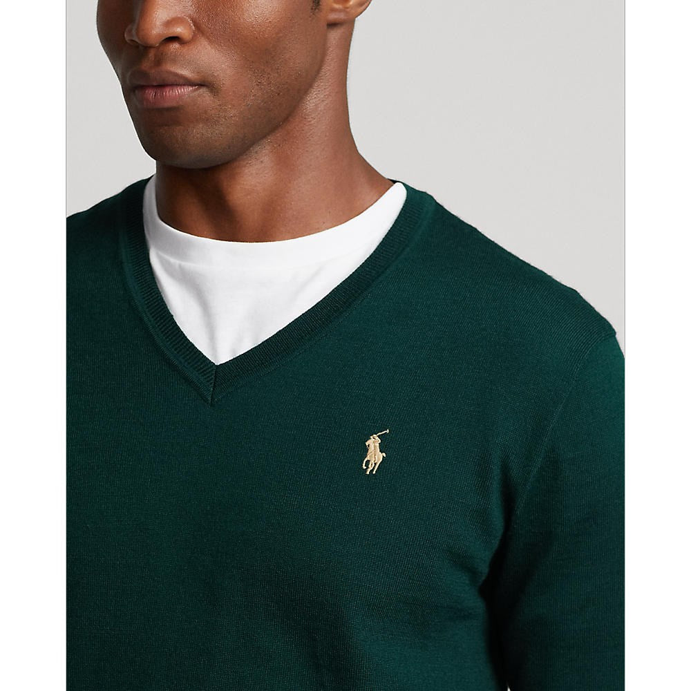 Polo Performance Ralph Lauren V Neck Knit - Hunt Club Green