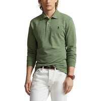 Polo Performance Ralph Lauren Performance Long Sleeve Polo Shirt - Cargo Green Heather