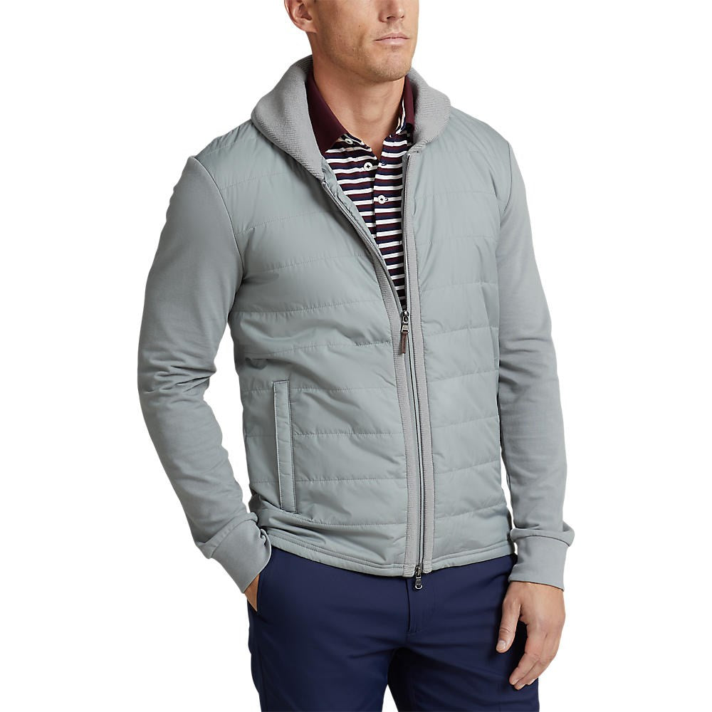 RLX Ralph Lauren Full Zip Fine Gauge Terry Golf Jacket - Peak Grey