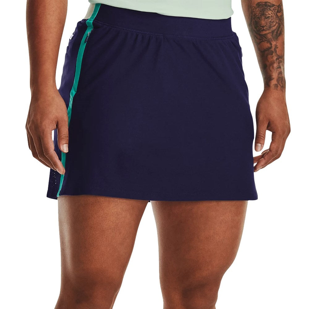 Under Armour Women's Links Knit Golf Skort - Midnight Navy/Neptune