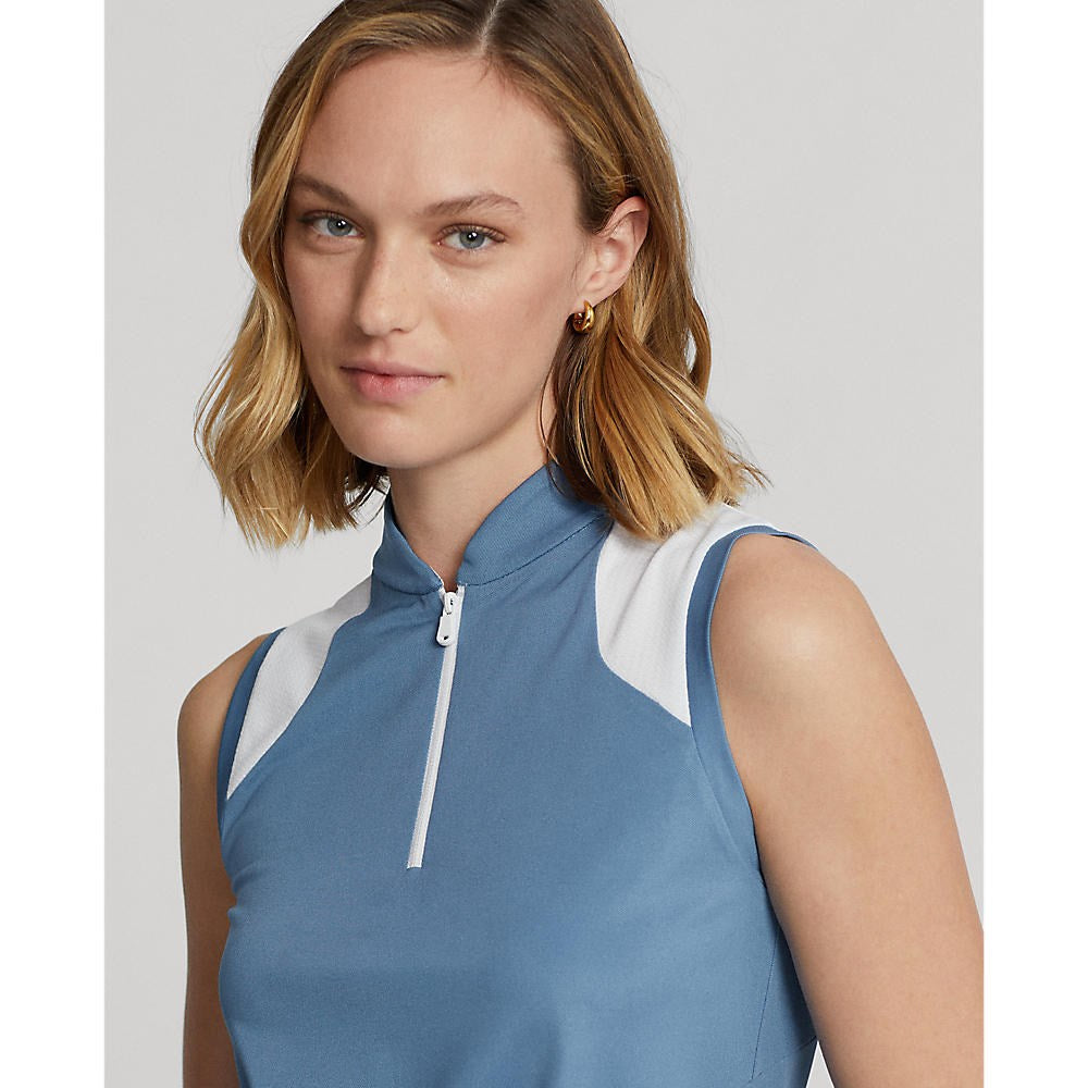 RLX Ralph Lauren Women's Air Tech Pique Golf Shirt - Hatteras Blue