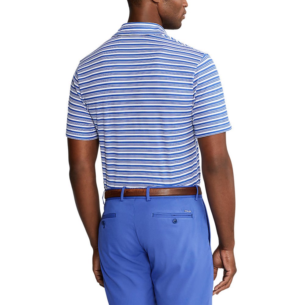 Polo Golf Ralph Lauren Tour Pique Stripe Polo Shirt - Liberty/White