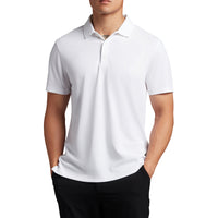 Lyle & Scott Tonal Eagle Golf Tech Polo Shirt - White