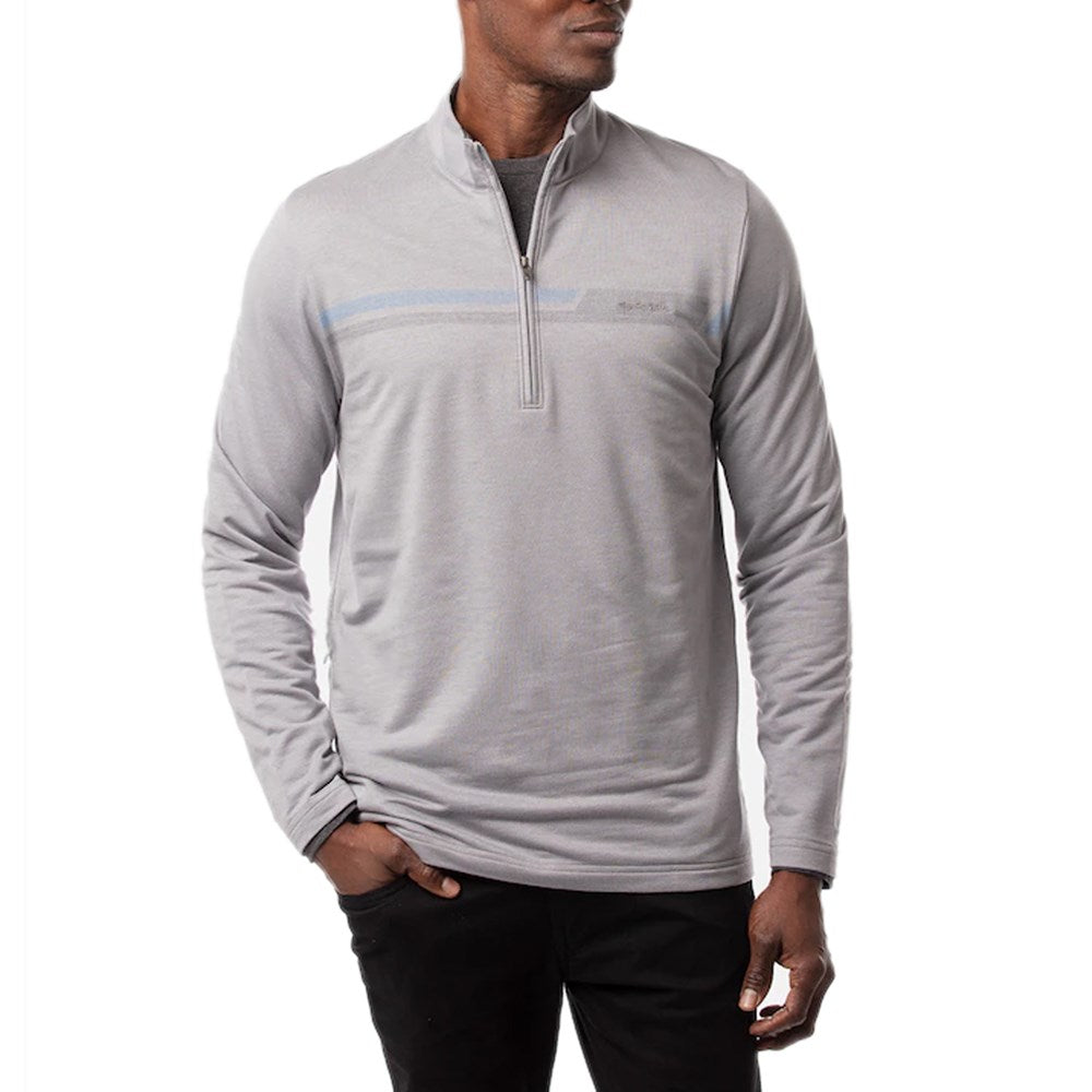 Travis Mathew Rebound 1/4 Zip Mid -Layer - Heather Grey