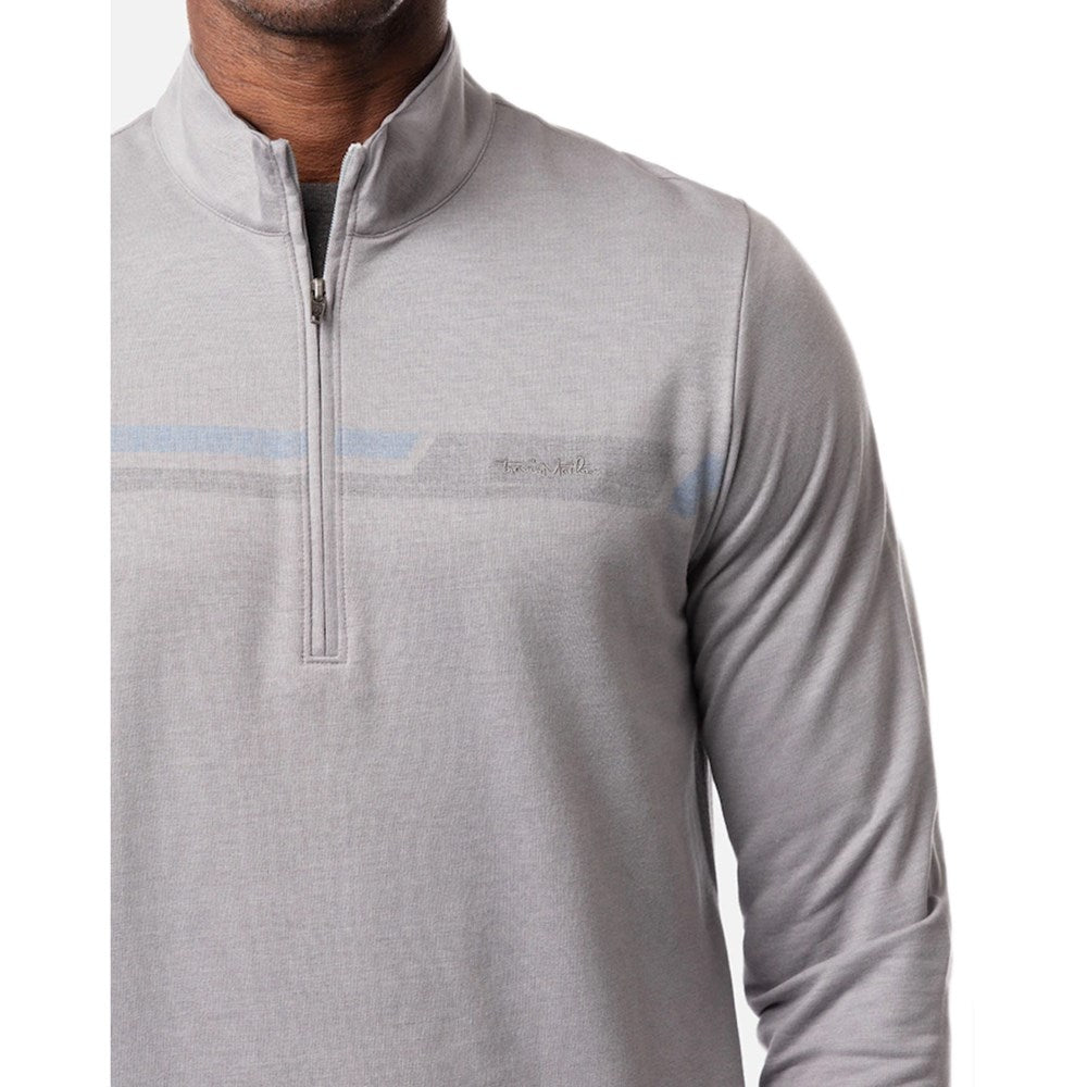 Travis Mathew Rebound 1/4 Zip Mid -Layer - Heather Grey