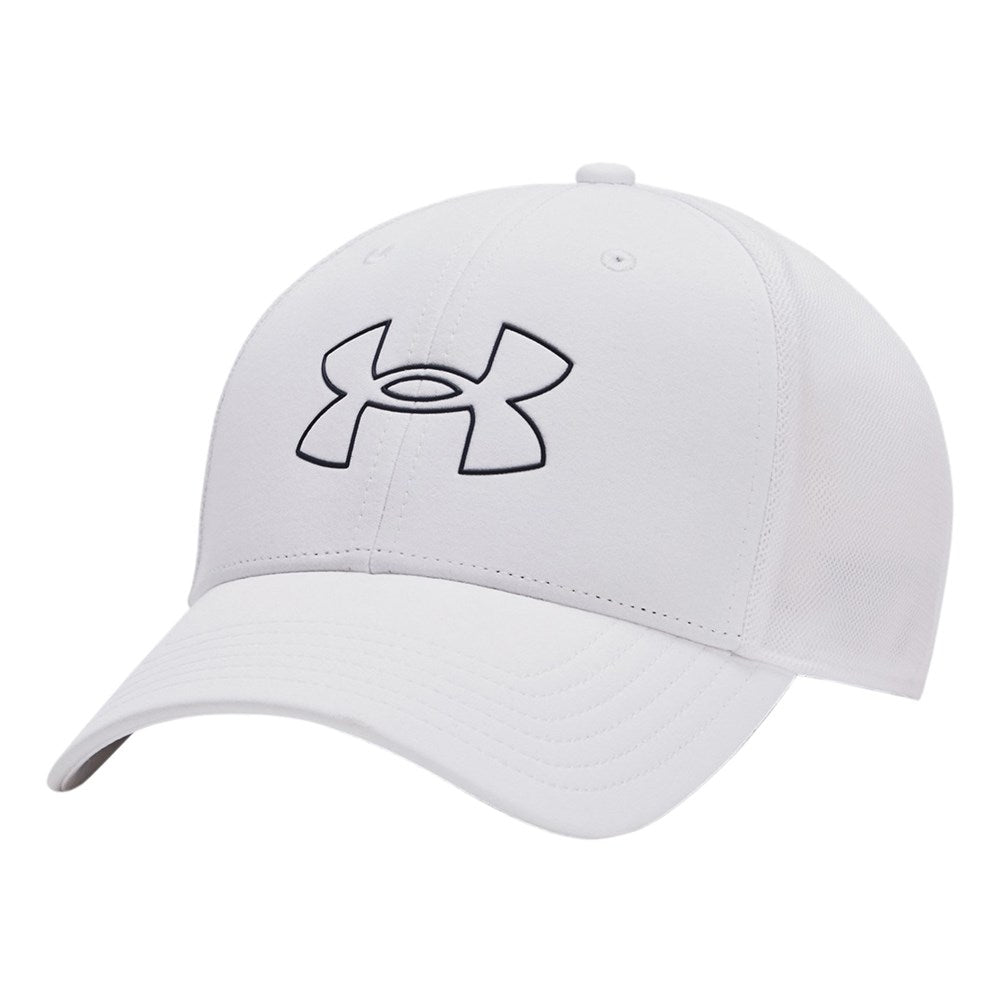 Under Armour Iso Chill Driver Mesh Adjustable Golf Cap - White/Academy