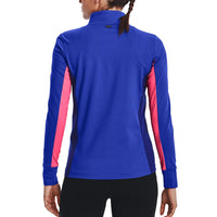 Under Armour Women's Storm Mid -Layer Golf 1/2 Zip - Versa Blue/Pink Punk